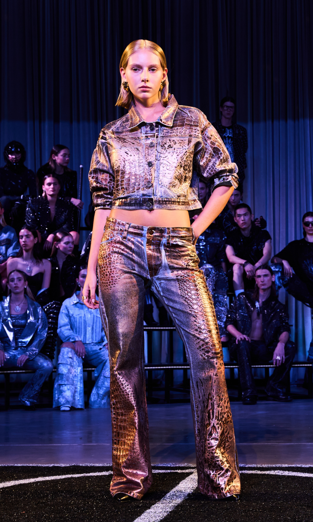 Jean Snake Bootcut Cobre